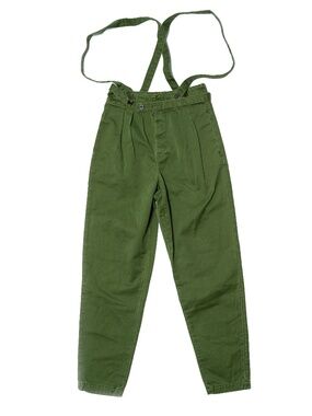 size 4 Marc by Marc Jacobs Olive Green Pants with Braces Suspenders